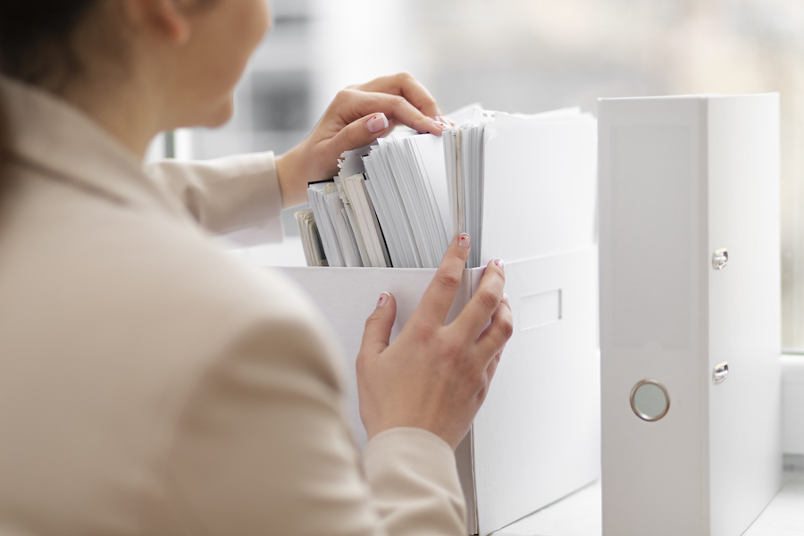 young-adult-organizing-documents
